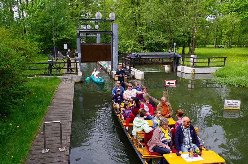 Schleusenfahrt Durch Burg Spreewald