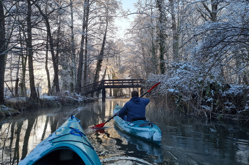 Paddeln im Winter